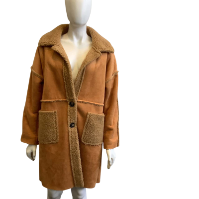 Rockmans Women's Size 14 Winter Coat Brown 