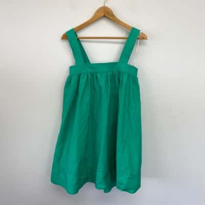 Shona Joy Jade Kohala Low Cross Back Mini Dress  Size 10 