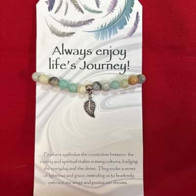  Women's Elasticated Gemstone Beaded Bracelet 