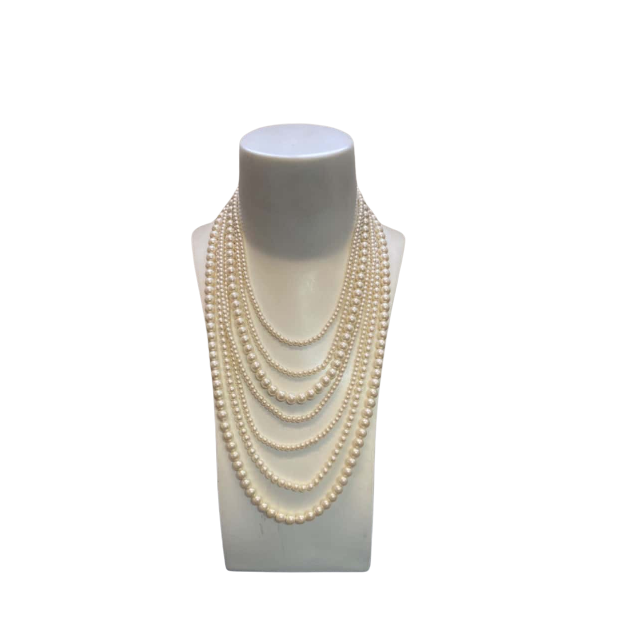 Womens Multi Stranded Faux Pearl Necklace(s)