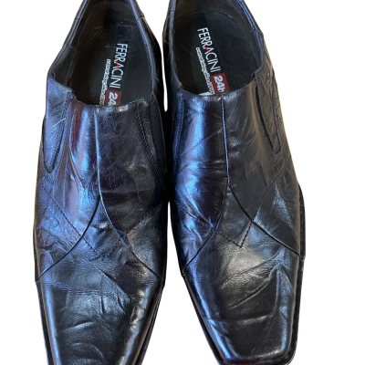 Ferracini Eur 43 Bra 41  USA10 Mens unworn leather shoes