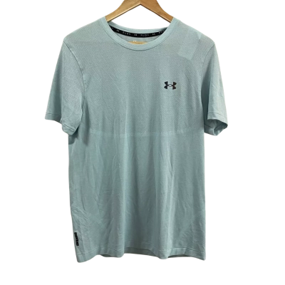 Under Armour Mens  Size M Vanish Elite Seamless Short Sleeve Top Light Blue