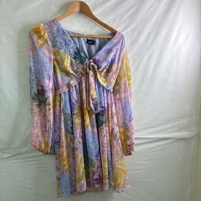 Dotti Womens  Size 6 Midi Dress Floral / Multicoloured 