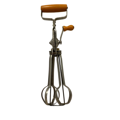 Antique 1900’s Metal mixer wooden handle 