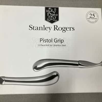 Stanley Rogers, 12 piece grill set cutlery, stainless steel, pistol grip