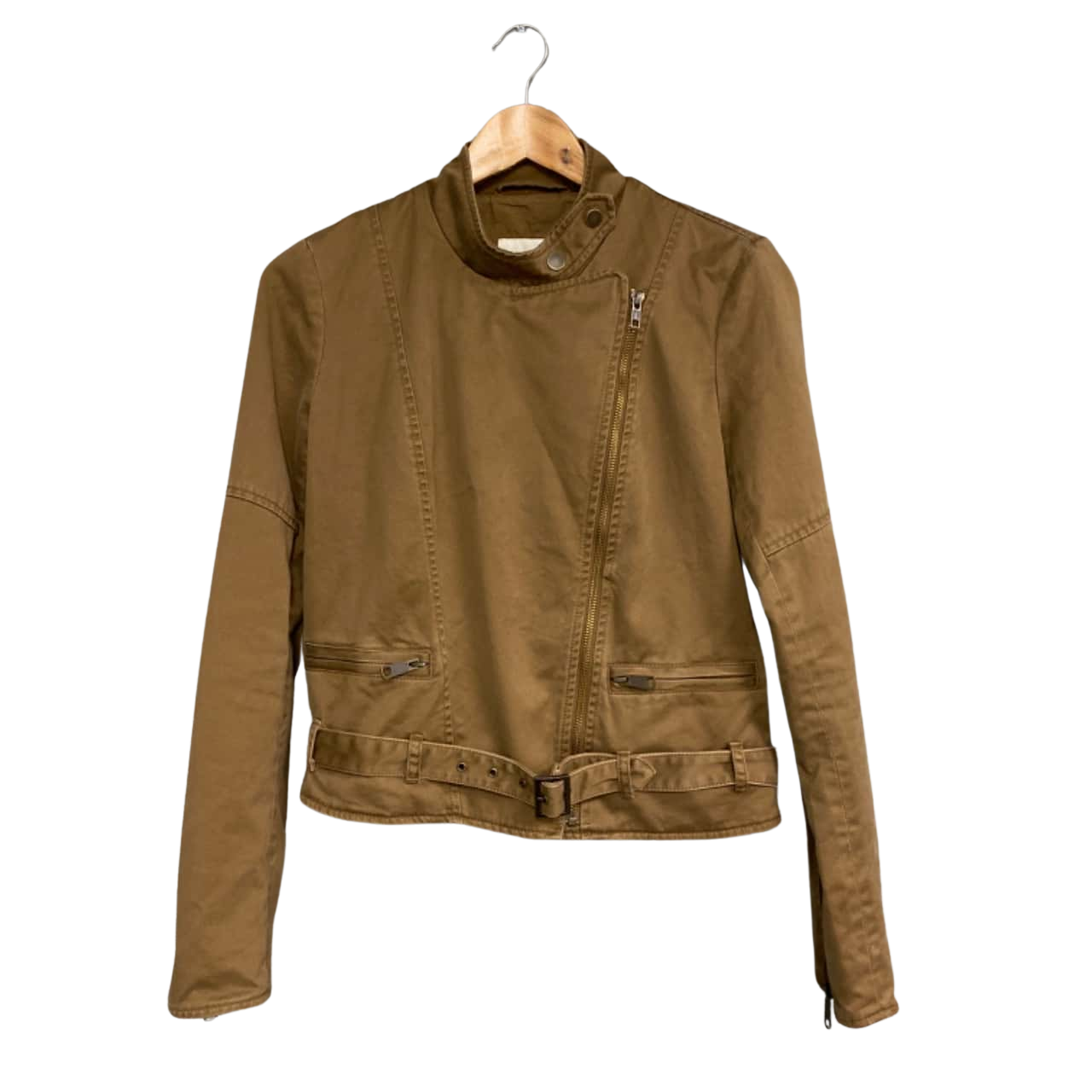 Country Road Womens Size 10 Biker Jacket Brown (s)