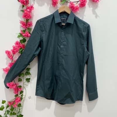 Connor Mens  Size S Long Sleeve Shirt Green 