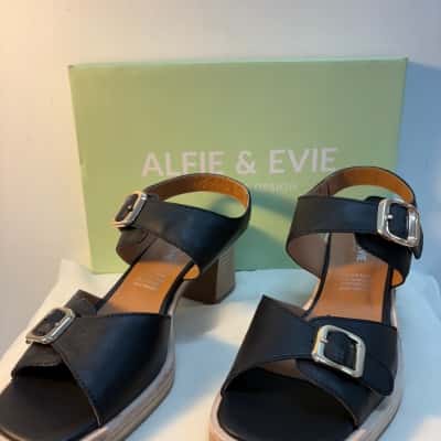 Black - Sandal Heels - Alfie & Evie 