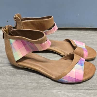 Midas Womens  Size 38 Sandals Brown / Multicoloured 