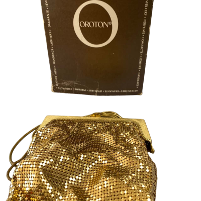 Oroton Vintage Gold Handbag 