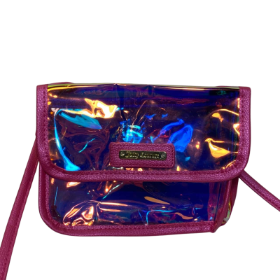 Juicy Couture Crossbody Purse/Travel Bag Pink Hologram Style.