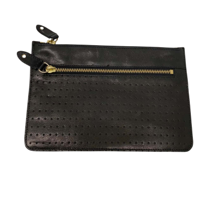 Witchery Womens Leather Purse Black/Gold 