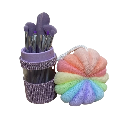 Ruby Face Pack Makeup Brushes & Shower Sponge