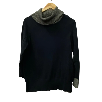 Noni B Womens  Size S Crew Neck Jumper Black  / Silver 