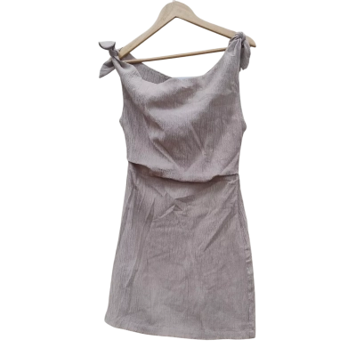 All About May Womens Size 10 Mini Dress Beige (4)