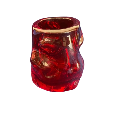 Glass Knobbly Vase