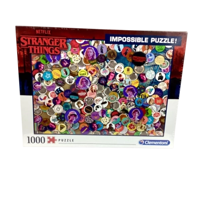 1000pc Clementoni Puzzle Netflix Stranger Things Impossible Puzzle Kids Fun Toy