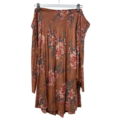 Billabong Womens Size M Off The Shoulder Dress Floral 