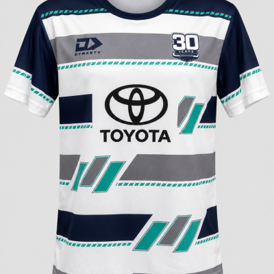 Official North Queensland Cowboys 2025 Kids NRLW Captains Run Tee – Size J14