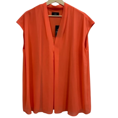 Sara Womens  Size 18 Sleeveless Top Peach 