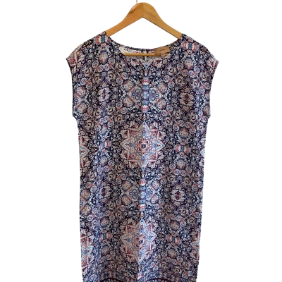 “Kachel”Womens  SILK DRESS - Size 8 Pattern 