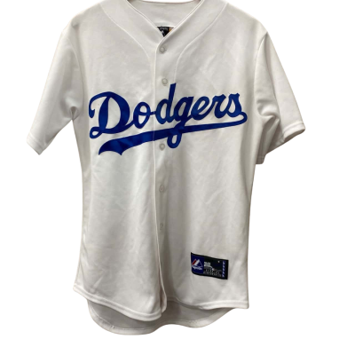 Majestic Mens  Official L. A. Dodgers MLB Size S Jersey White 