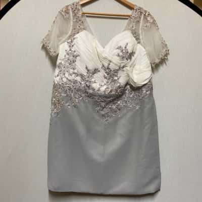 FEELTIMES Grey Embellished Dress