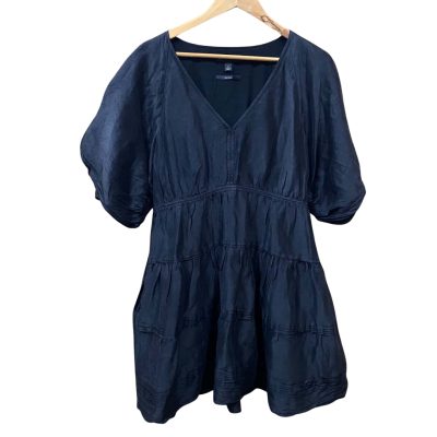 Country Road Black Linen/Silk Blend Dress Size 12