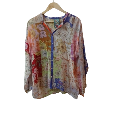  Johnny Was Womens  Size S Blouse Floral 