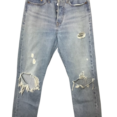 Levis Mens  Size 28 Straight Leg Distressed Jeans Blue 