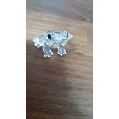 Swarovski Crystal Frog Figure