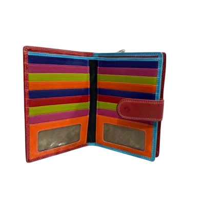 Red Cellini Paris Bifold Book Large wallet