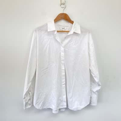 Seed Heritage White Long Sleeve Shirt  Size 12 