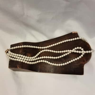  Vintage  double Strand pearl  Fashion Necklace 