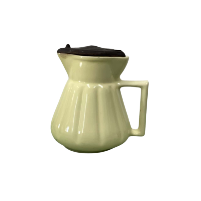 Vintage Hecla Electric Jug Kettle – Australian Mid-Century Pale Yellow Fluted Ceramic