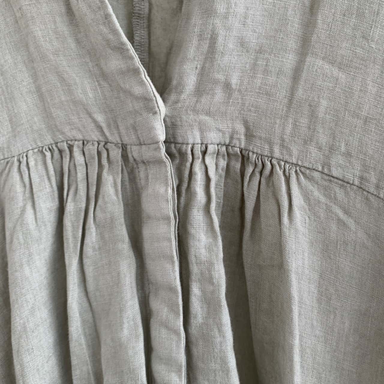 chinese dress ladies Linen/Silk Plaid Handkerchief Hem Dress Xs