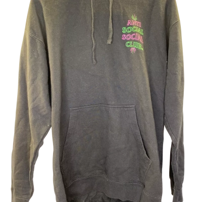 Womens Hoodie Size L Black  