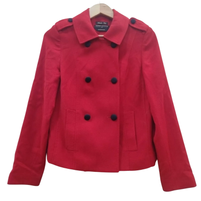 Perri Cutten Womens Size 8 Trenchcoat Red (13)