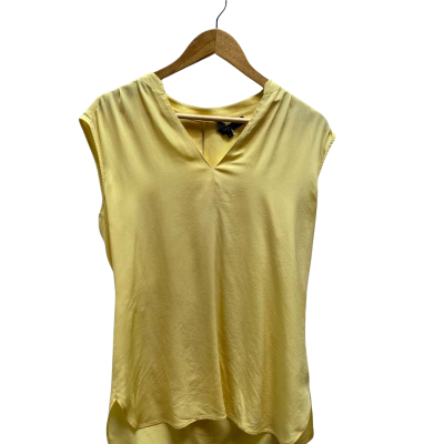 Saba Womens Size 10 Yellow Silk Top