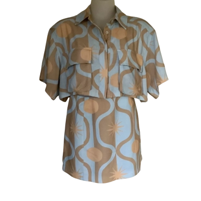 BAIA.  Two Piece Set. Matching Mini Skirt and Cropped Shirt.   Size 10 