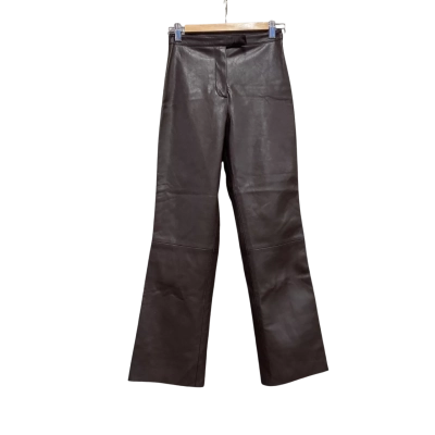 Henne Womens  Size 4 Flared Pants Brown 