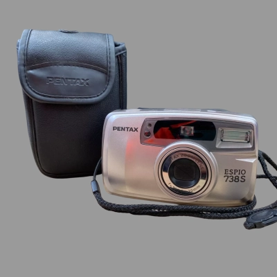 Pentax Espio 738S 35mm compact film camera. 