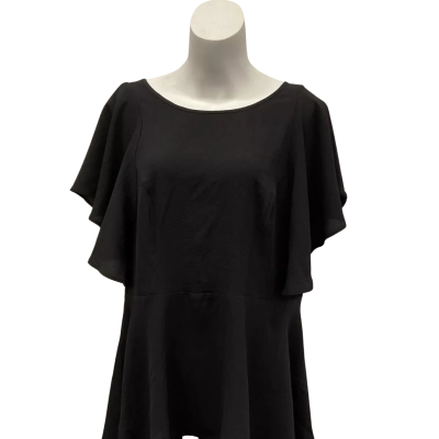 City Chic Womens “Romantic Mood” Top Size 18 Black  