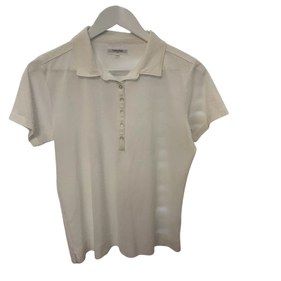 Calvin Klein Womens  Size L Golf T-Shirt White 
