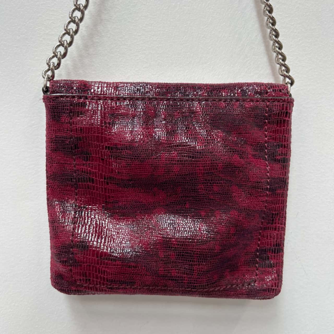 Banana Republic Red Leather Mini Crossbody Bag