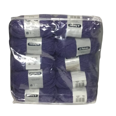 10 X Purple New Zealand Wool Skeins