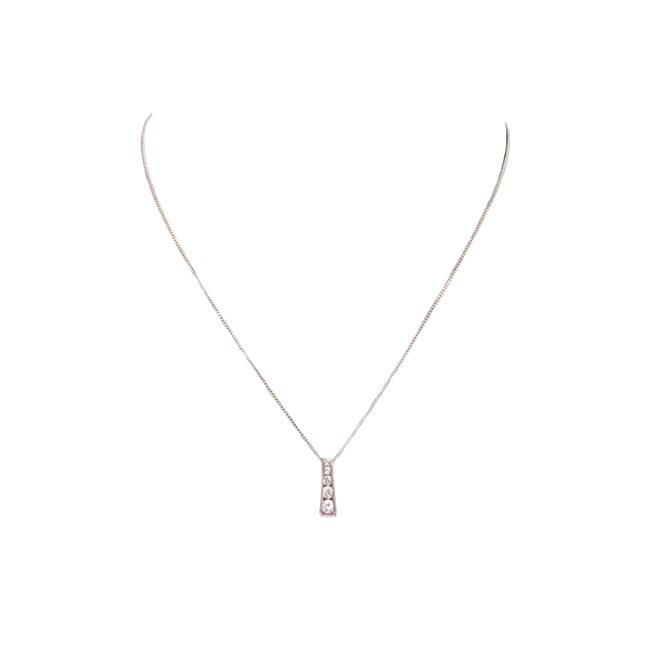 Stone Necklace Silver main image 1