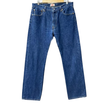 Levis 501 Blue Straight Leg Jeans