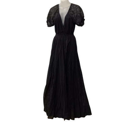 Ruby Street Black Lace Peasant Dress 