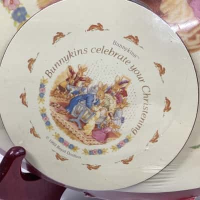 Royal Doulton Bunnykins Christening Placemat and Coaster Set 